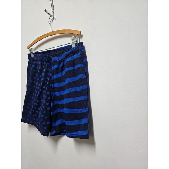 Nordstrom Cristina Martinez Medium Blue Sweat Striped Fleece Drawstring Organic - Picture 3 of 5